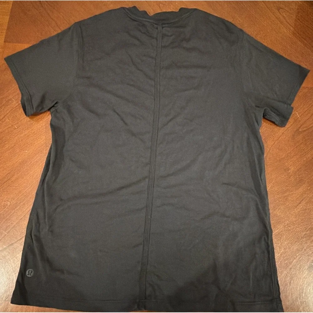 Lululemon Women's Black Pima Cotton Crew Neck Short Sleeve T-Shirt Size 0